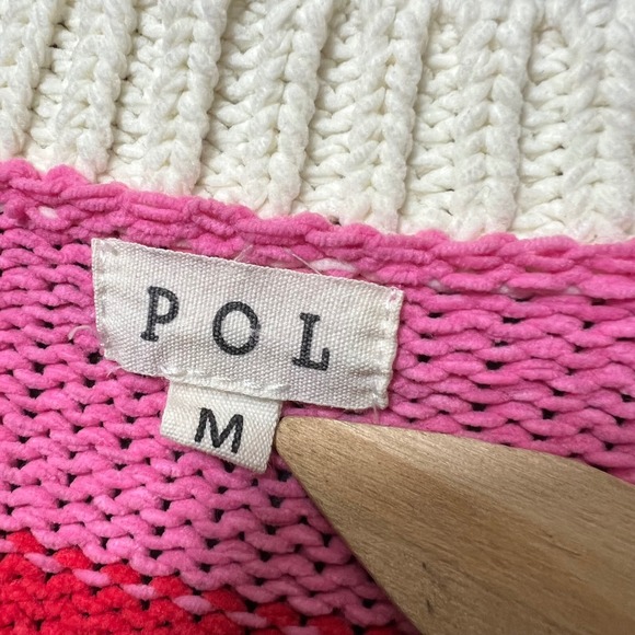 POL Colorful Crochet Granny Square Cardigan Sweater Knit Size M Patchwork - Picture 2 of 10